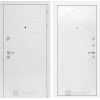 Входная дверь Трендо 24 - Белый софт | Декоративная MDF панель 10 мм с фрезерованным наличником, цвет 
