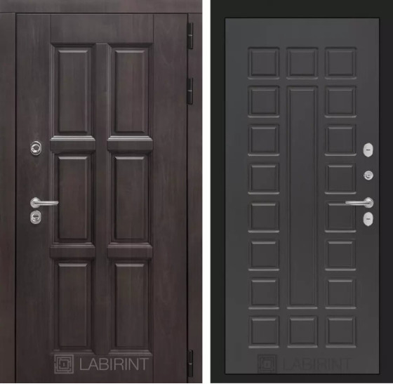 Входная дверь Лондон 04 - Венге | Влагостойкая MDF панель 16 мм с наличниками, цвет Винорит 