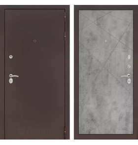 Входная дверь CLASSIC антик медный 24 - Бетон светлый