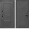 Входная дверь Орлеан 24 - Графит софт | Металлическая отделка методом давления на полотне