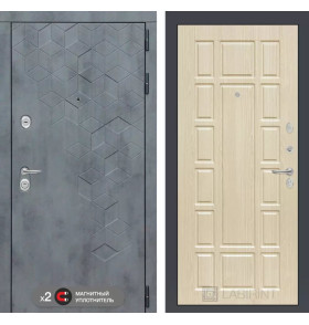 Входная дверь Бетон 12 - Беленый дуб