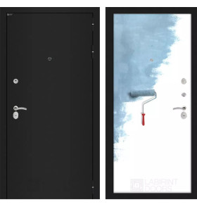 Входная дверь CLASSIC шагрень черная  28 - Грунт под покраску