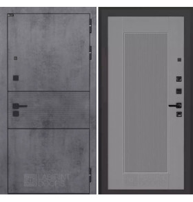 Входная дверь INFINITY 30 - Серый рельеф софт