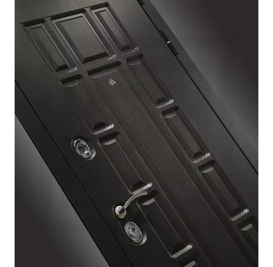 Входная дверь Нью-Йорк 17 - Золотой дуб | Декоративная MDF панель 16 мм с наличником, цвет 