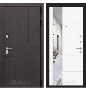 Входная дверь URBAN с Зеркалом 19 - Белый софт