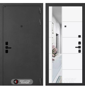 Входная дверь ACUSTICLAB с Зеркалом 19 - Белый софт