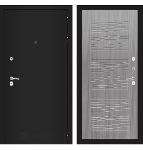 Входная дверь CLASSIC шагрень черная 06 - Сандал серый