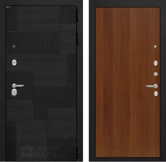 Входная дверь PAZL 05 - Итальянский орех | Современная MDF панель 10 мм, цвет 