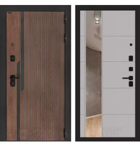 Входная дверь KARMINA с Зеркалом 19 - Грей софт