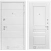 Входная дверь Трендо 03 - Белый софт | Декоративная MDF панель 10 мм с фрезерованным наличником, цвет 