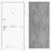 Входная дверь Лайн WHITE 24 - Бетон светлый | Металл с покрытием 