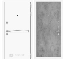 Входная дверь Лайн WHITE 24 - Бетон светлый
