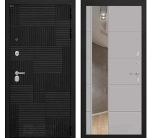 Входная дверь PAZL с зеркалом 19 - Грей софт