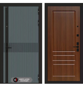 Входная дверь ISSIDA 03 - Орех бренди