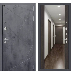 Входная дверь LOFT с Зеркалом Максимум - Венге