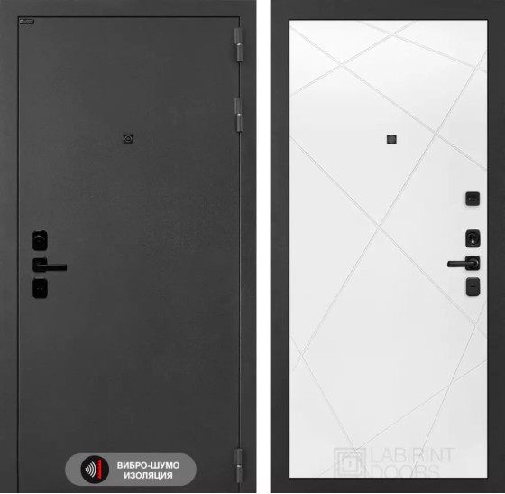 Входная дверь ACUSTICLAB 24 - Белый софт | Металл с матовым покрытием 