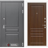 Входная дверь Платинум 03 - Орех бренди | Декоративная MDF панель 16 мм с наличником, цвет 