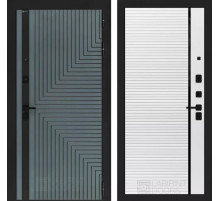 Входная дверь CREDOR 22 - Белый софт, черная вставка