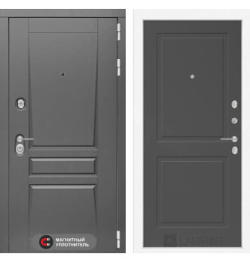 Входная дверь Платинум 11 - Графит софт