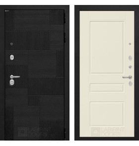 Входная дверь PAZL 03 - Крем софт