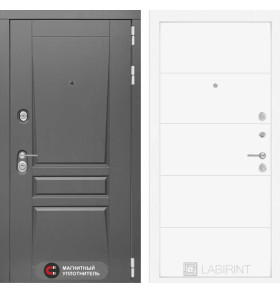 Входная дверь Платинум 13 - Белый софт