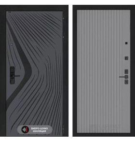 Входная дверь LEOLAB 29 - Серый рельеф софт