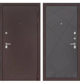 Входная дверь CLASSIC антик медный 24 - Графит софт