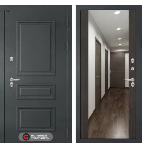 Входная дверь Атлантик с зеркалом Максимум - Венге