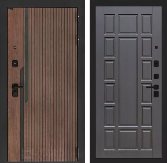 Входная дверь KARMINA 12 - Венге | Фрезерованная МДФ панель 10 мм, цвет 