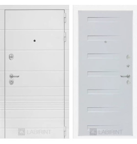 Входная дверь Трендо 14 - Дуб кантри белый горизонтальный