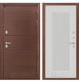 Входная дверь Термо Лайт 30 - Белый рельеф софт