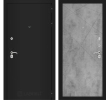Входная дверь CLASSIC шагрень черная 24 - Бетон светлый