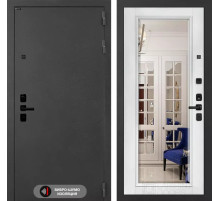 Входная дверь ACUSTICLAB с Зеркалом Фацет - Белый софт