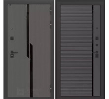 Входная дверь CARBON 22 - Графит софт, черная вставка