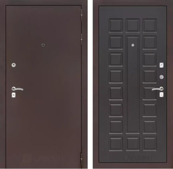 Входная дверь CLASSIC антик медный 04 - Венге | Металл с практичным покрытием 