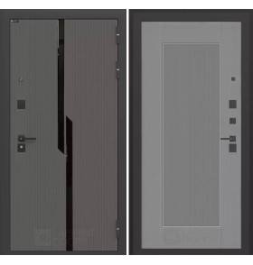 Входная дверь CARBON 30 - Серый рельеф софт