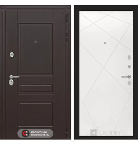 Входная дверь Мегаполис 24 - Белый софт