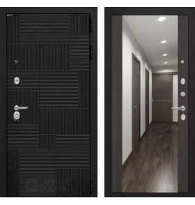 Входная дверь PAZL с зеркалом Максимум - Венге