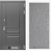 Входная дверь Платинум 21 - Бетон светлый | Декоративная MDF панель 16 мм с наличником, цвет 