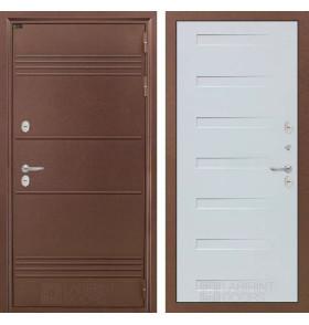 Входная дверь Термо Лайт 14 - Дуб кантри белый горизонтальный