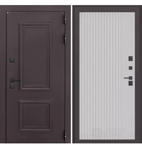 Входная дверь Полярис лайт 29 - Белый рельеф софт