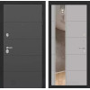 Входная дверь ART с Зеркалом 19 - Грей софт | Современная декоративная MDF панель 10 мм, цвет 