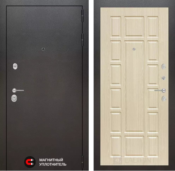 Входная дверь SILVER 12 - Беленый дуб | Металл с покрытием 