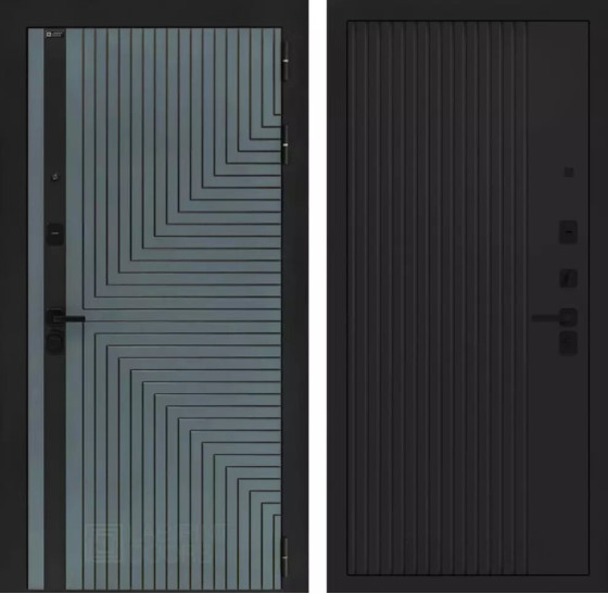 Входная дверь CREDOR 29 - Черный кварц | Фрезерованная МДФ панель 10 мм, цвет 