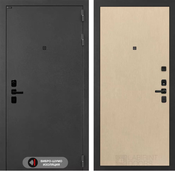 Входная дверь ACUSTICLAB 05 - Венге светлый | Металл с матовым покрытием 