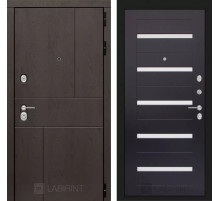 Входная дверь URBAN 01 - Венге, стекло белое