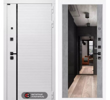 Входная дверь ROYAL с Зеркалом Максимум - Бетон светлый