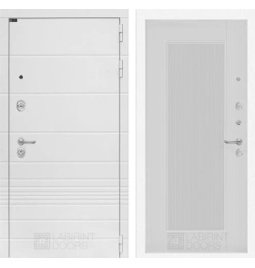 Входная дверь Трендо 30 - Белый рельеф софт