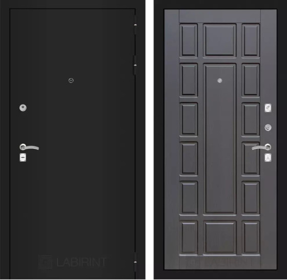 Входная дверь CLASSIC шагрень черная 12 - Венге | Металл с практичным покрытием 