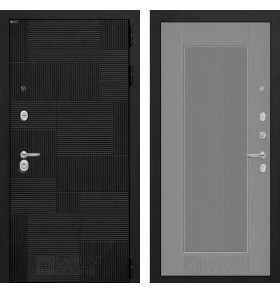 Входная дверь PAZL 30 - Серый рельеф софт